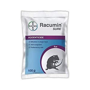Bayer Rocumin Sure Bait-100Gms Use for Rats Control (Pack of 5 Pouches)